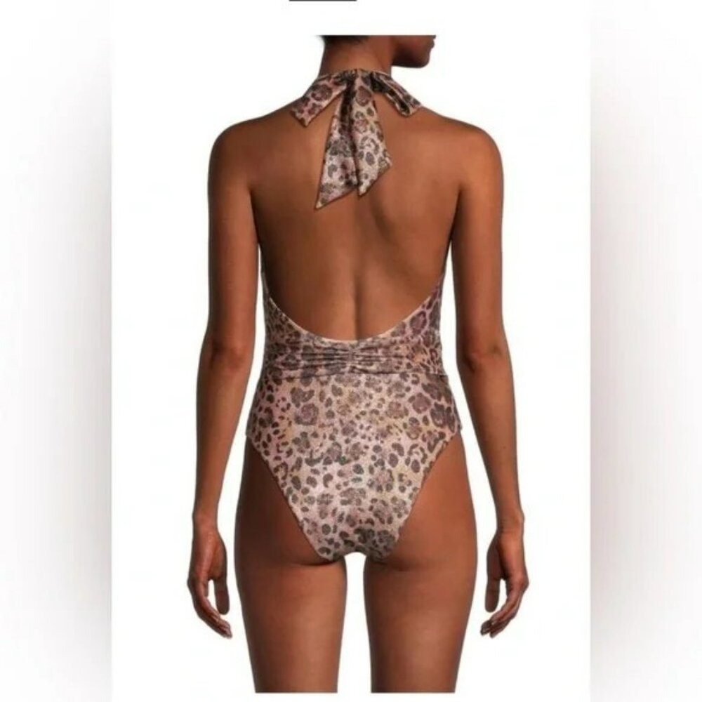 Ramy Brook Metallic Leopard print bathing suit Size M - Picture 2 of 2